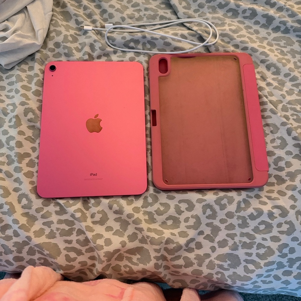 Apple iPad in Vibrant Pink with Case